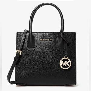 Michael Kors Black Leather Tote Bag